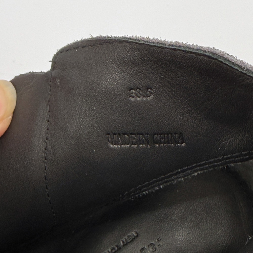 Rag & Bone Bootie Margot Suede Ankle Boots Double Zipper Block Heel Womens 38.5 - Picture 4 of 14